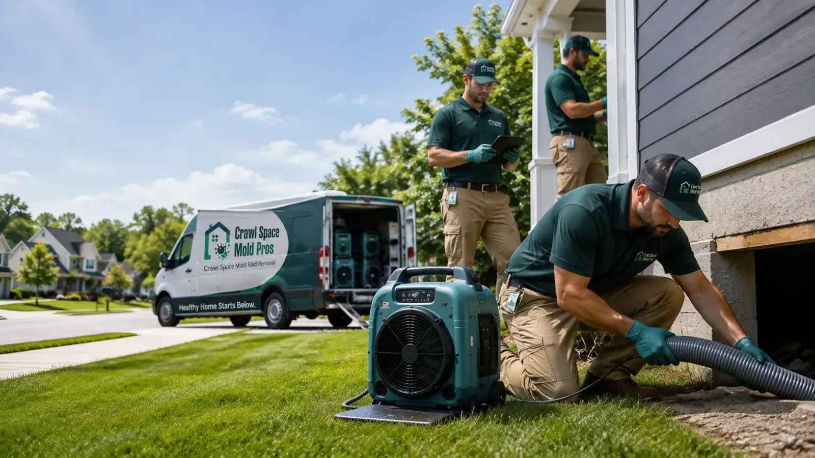 Crawl Space Mold Removal in Three Rivers, MA